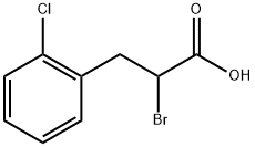Benzenepropanoic acid, α-bromo-2-chloro- 구조식 이미지