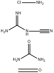 Urea, polymer with ammonium chloride ((NH4)Cl), cyanoguanidine and formaldehyde Structure