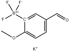 potassium trifluoro(5-formyl-2-methoxyphenyl)borate Structure