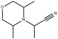 4-Morpholineacetonitrile, α,3,5-trimethyl- Structure