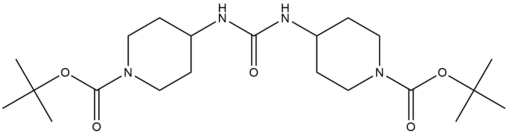 di-tert-butyl 4,4'-(carbonylbis(azanediyl))bis(piperidine-1-carboxylate) Structure