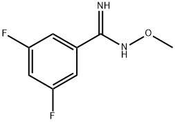 3,5-difluoro-N-methyl-benzamidoxime Structure