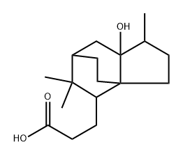 3a,6-Ethano-3aH-indene-4-propanoic acid, octahydro-7a-hydroxy-1,5,5-trimethyl-, [1S-(1α,3aβ,4β,6β,7aα)]- (9CI) Structure