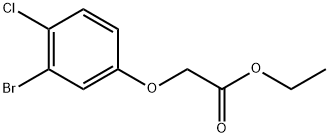 Ethyl 2-(3-bromo-4-chlorophenoxy)acetate Structure