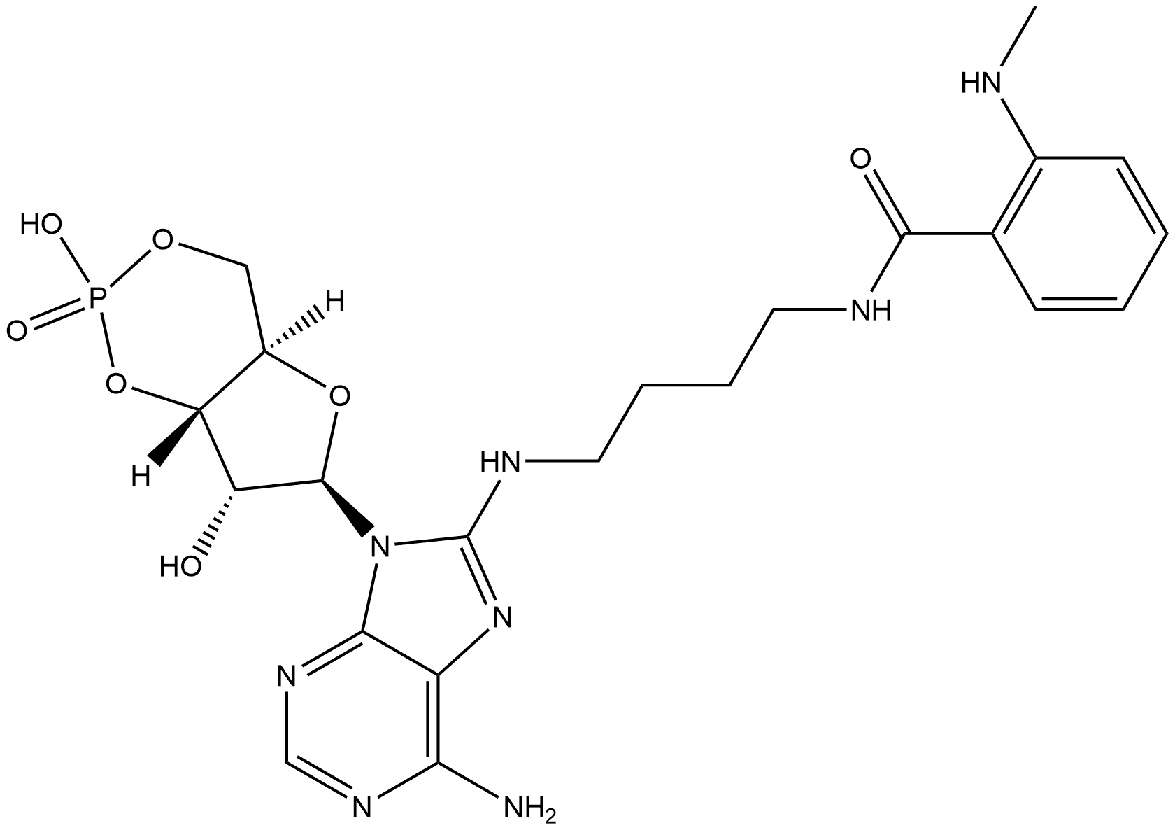 8-MABA-cAMP Structure