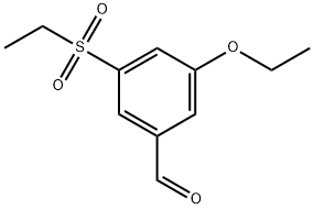 3-Ethoxy-5-(ethylsulfonyl)benzaldehyde Structure