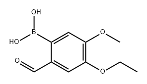 2-Carbonyl-4-ethoxy-5-methoxyphenylboronic acid Structure