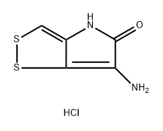 1,2-Dithiolo[4,3-b]pyrrol-5(4H)-one, 6-amino-, hydrochloride (1:1) Structure