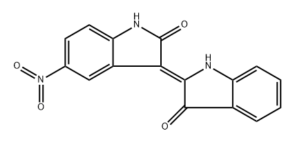 (Z)-5'-nitro-[2,3'-biindolinylidene]-2',3-dione Structure