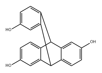 2,6,14-trioltriptycene Structure