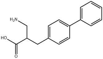 [1,1'-Biphenyl]-4-propanoic acid, α-(aminomethyl)- Structure