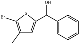 5-Bromo-4-methyl-α-phenyl-2-thiophenemethanol Structure