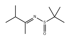 2-Propanesulfinamide, N-(1,2-dimethylpropylidene)-2-methyl-, [N(E),S(S)]- Structure