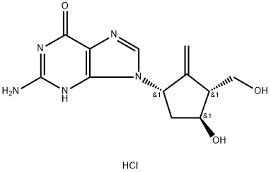 Entecavir hydrochloride salt Structure