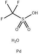 Methanesulfonic acid, 1,1,1-trifluoro-, palladium(2+) salt, hydrate (2:1:2) Structure