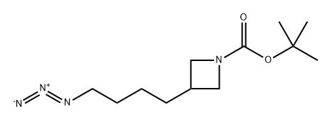 1-Azetidinecarboxylic acid, 3-(4-azidobutyl)-, 1,1-dimethylethyl ester Structure