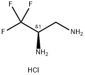 1,2-Propanediamine, 3,3,3-trifluoro-, hydrochloride (1:1), (2R)- Structure