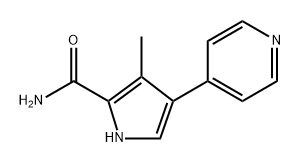 3-Methyl-4-(4-pyridinyl)-1H-pyrrole-2-carboxamide Structure