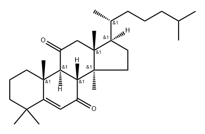 5-Lanostene-7,11-dione (5CI) Structure