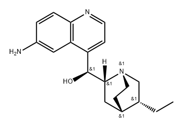 Hydrocinchonine, 6'-amino- (5CI) Structure