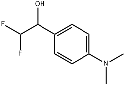 Benzenemethanol, α-(difluoromethyl)-4-(dimethylamino)- Structure