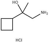 1-amino-2-cyclobutylpropan-2-ol hydrochloride Structure