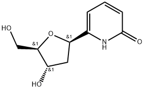 1β-(6-oxopyridin-2-yl)-1,2-dideoxy-D-ribofuranose Structure