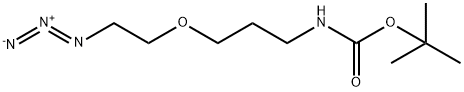 Carbamic acid, [3-(2-azidoethoxy)propyl]-, 1,1-dimethylethyl ester (9CI) Structure