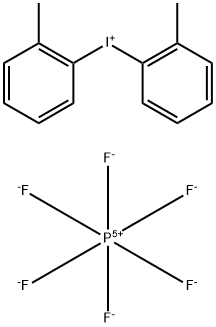 Iodonium, bis(2-methylphenyl)-, hexafluorophosphate(1-) (1:1) Structure