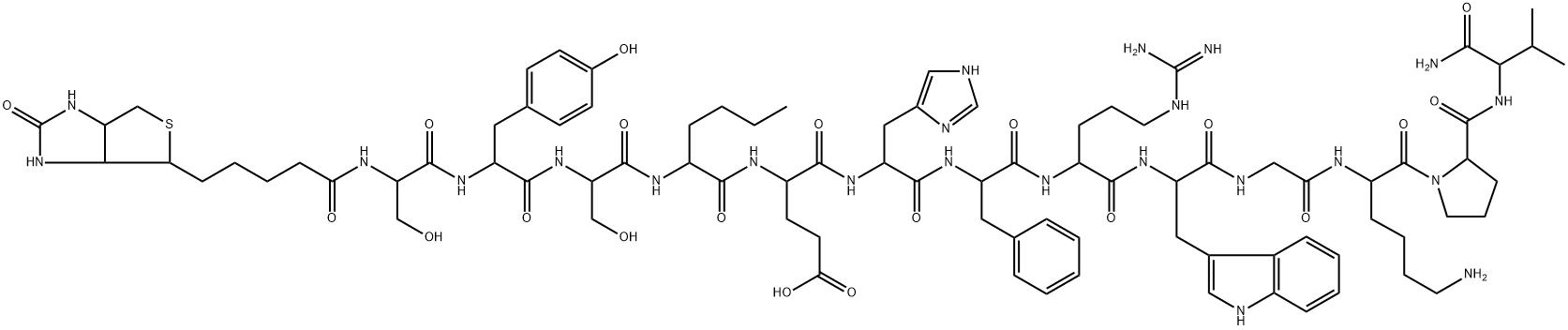 MSH, N(alpha)-Bct-1-Ser-4-Nle-7-Phe-alpha- 구조식 이미지