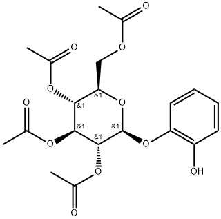 1-O-(2,3,4,6-tetra-O-acetyl-β-D-glucopyranosyl)Pyrocatechol 구조식 이미지