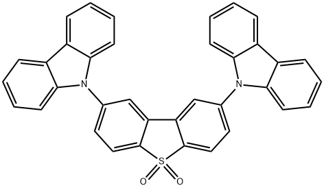 2,8-di(carbazol-9-yl)dibenzothiophene-S,S-dioxide Structure