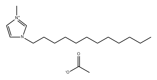 1H-Imidazolium, 3-dodecyl-1-methyl-, acetate (1:1) Structure