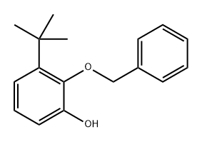 2-(benzyloxy)-3-(tert-butyl)phenol 구조식 이미지