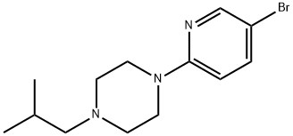 1-(5-Bromo-2-pyridinyl)-4-isobutylpiperazine Structure