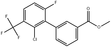 Methyl 2'-chloro-6'-fluoro-3'-(trifluoromethyl)[1,1'-biphenyl]-3-carboxylate Structure