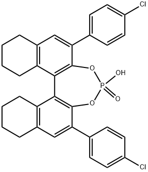 R-4-oxide-2,6-bis(4-chlorophenyl)-8,9,10,11,12,13,14,15-octahydro-4-hydroxy-Dinaphtho[2,1-d:1',2'-f][1,3,2]dioxaphosphepin 구조식 이미지
