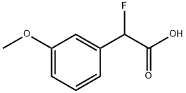 Benzeneacetic acid, α-fluoro-3-methoxy- Structure