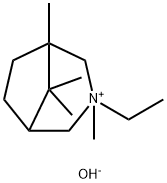 3-Azoniabicyclo[3.2.1]octane, 3-ethyl-1,3,8,8-tetramethyl-, hydroxide (1:1) Structure