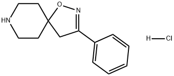 1-Oxa-2,8-diazaspiro[4.5]dec-2-ene, 3-phenyl-, hydrochloride (1:1) Structure