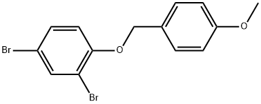 2,4-Dibromo-1-[(4-methoxyphenyl)methoxy]benzene Structure