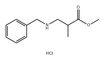 Methyl3-(benzylamino)-2-methylpropanoate hydrochloride Structure