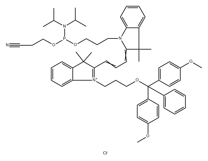 Cy3 phosphoramidite 구조식 이미지