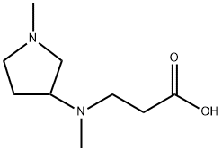 N-methyl-N-(1-methylpyrrolidin-3-yl)-beta-alanine(SALTDATA: HCl) 구조식 이미지
