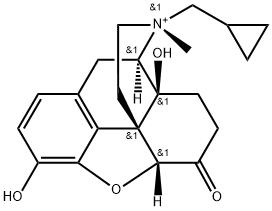 Morphinanium, 17-(cyclopropylmethyl)-4,5-epoxy-3,14-dihydroxy-17-methyl-6-oxo-, (5α,17R)- Structure