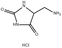 2,4-Imidazolidinedione, 5-(aminomethyl)-, hydrochloride (1:1) 구조식 이미지