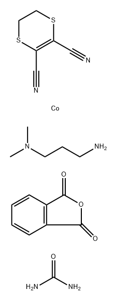 Cobalt, complexes with 5,6-dihydro-1,4-dithiin-2,3-dicarbonitrile-phthalic anhydride-urea reaction products and N,N-dimethyl-1,3-propanediamine Structure