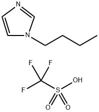 Methanesulfonic acid, 1,1,1-trifluoro-, compd. with 1-butyl-1H-imidazole (1:1) Structure