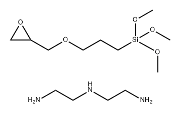 1,2-Ethanediamine, N-(2-aminoethyl)-, reaction products with trimethoxy[3-(oxiranylmethoxy)propyl]silane Structure