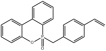 1H-Dibenz[c,e][1,2]oxaphosphorin, 6-[(4-ethenylphenyl)methyl]-, 6-oxide Structure
